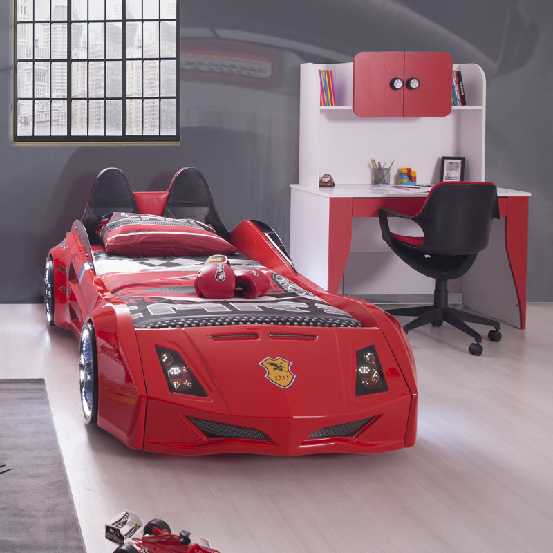 CloudSeller Twin Car Bed with Headboard and Lights & Reviews Wayfair